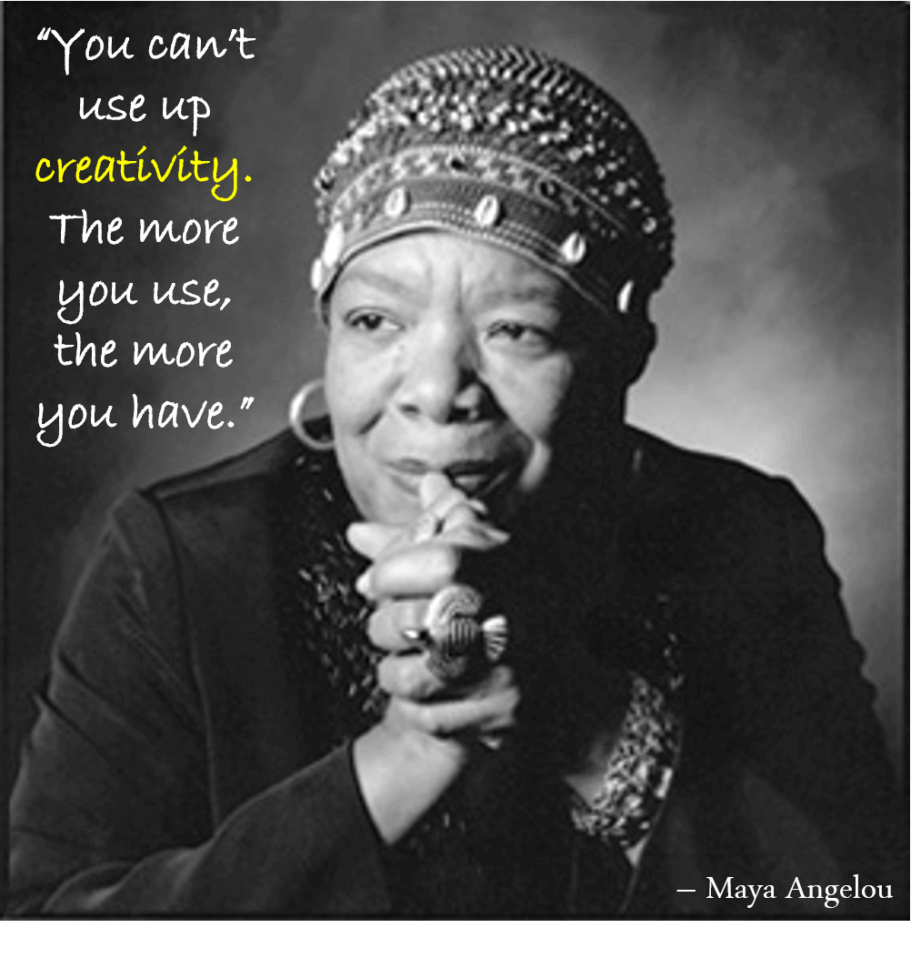 Image of Maya Angelou with one of her quotes